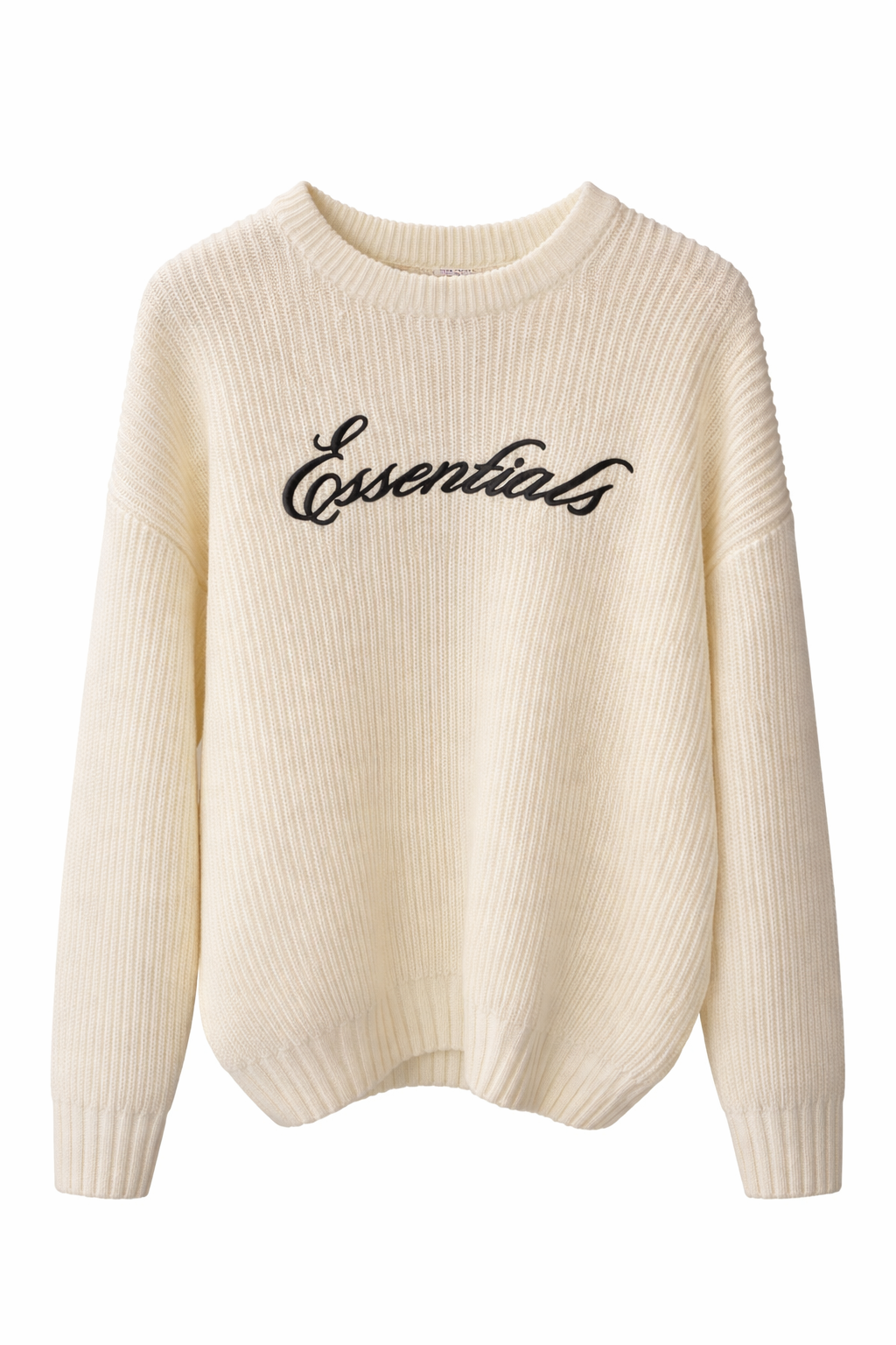 Sweat en Maille Essentials Crème
