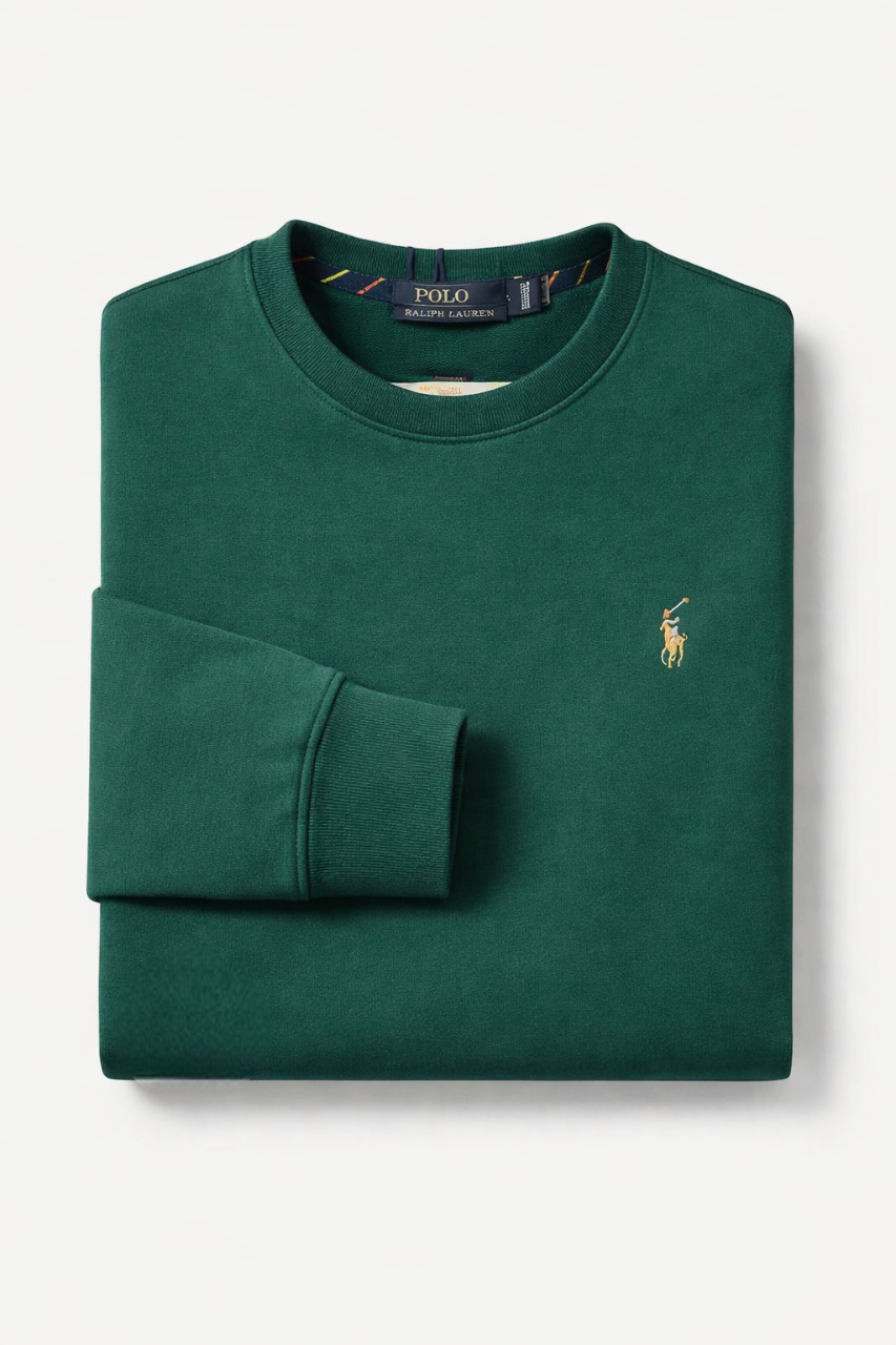 Sweat Col Rond Ralph Lauren Vert
