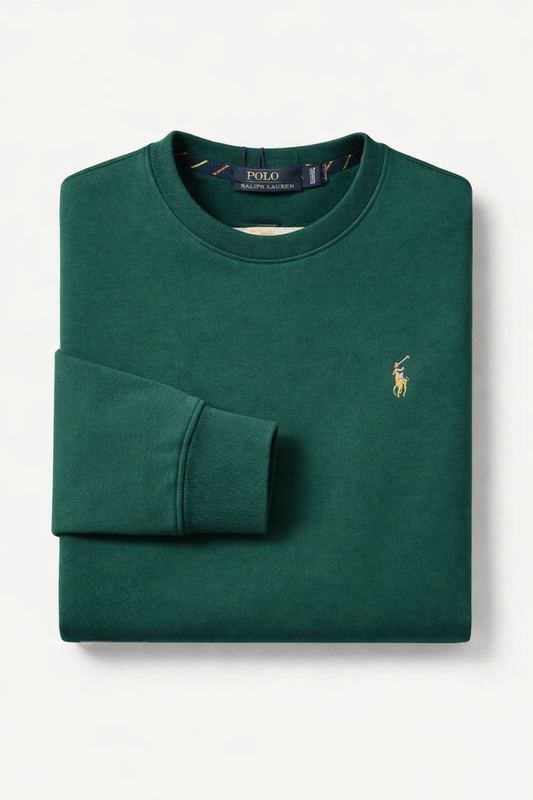Sweat Col Rond Ralph Lauren Vert