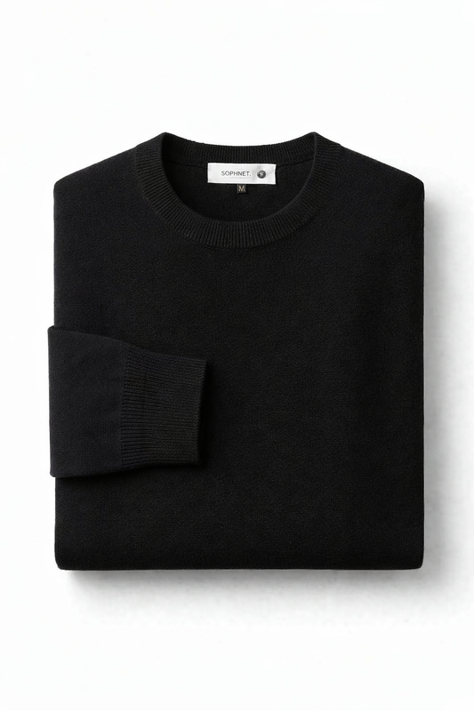 Pull Noir LORECAT Élégance Minimaliste