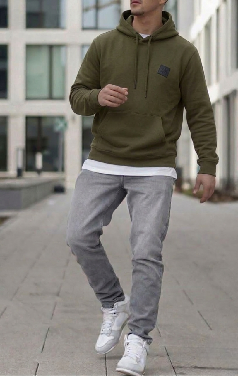 Sweat à Capuche Armani Exchange Vert
