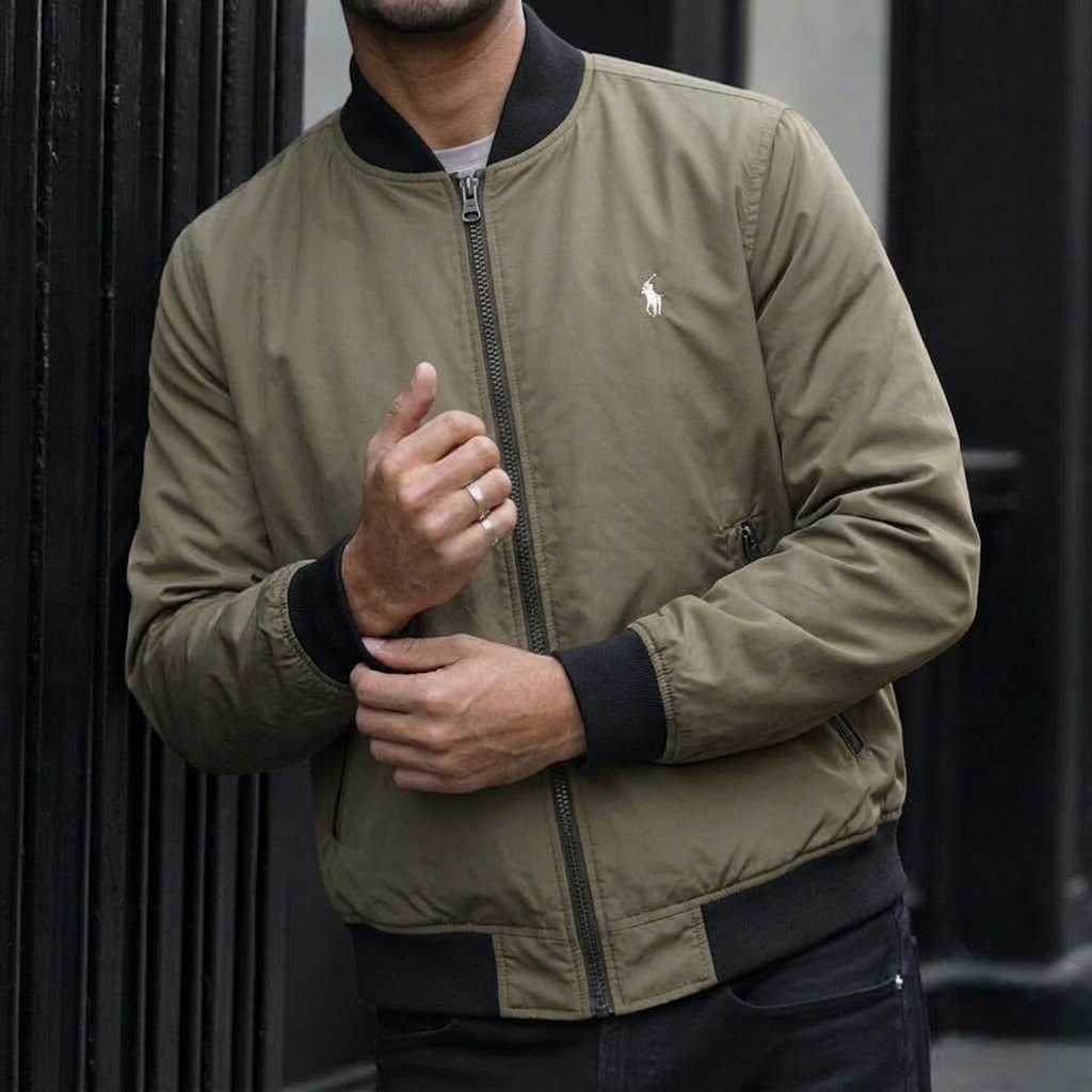 Bomber Polo Ralph Lauren Kaki Élégant
